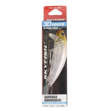 Воблер SKYFISH "3D INAHORE" SURFACE MINNOW(F) 90 мм, 11 гр, цвет: 13#